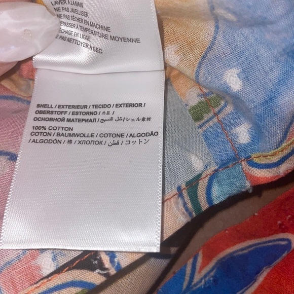 Farm Rio Deep-V Tie-Waist Top NWT Small 🍍🍓🌼🌸🌺 - Picture 12 of 13